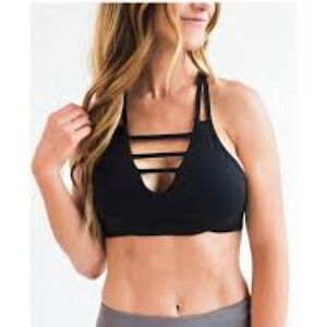 Zyia Black Grid Bra- Size L